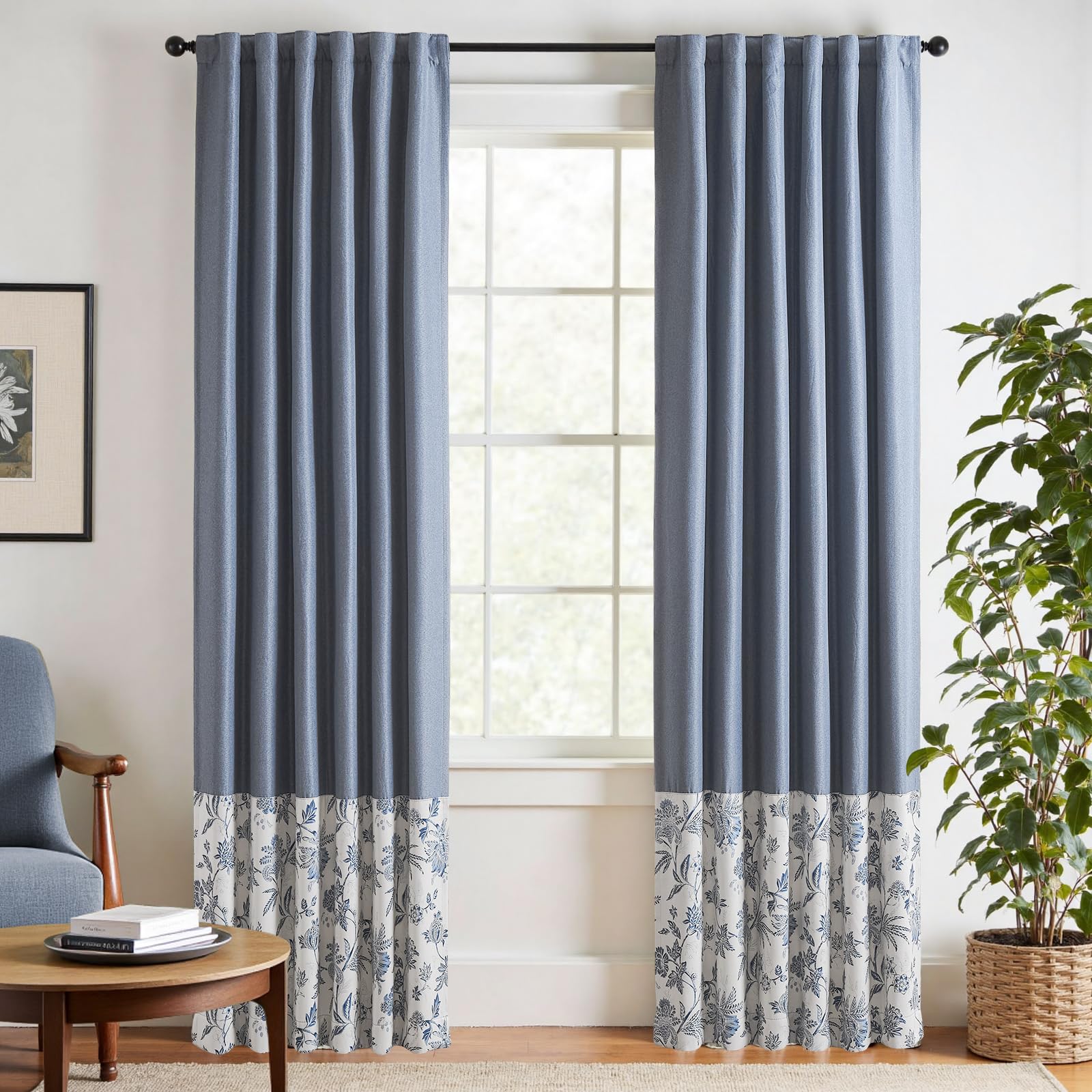 Amazon.com: jinchan Faux Linen Blackout Curtains for Bedroom